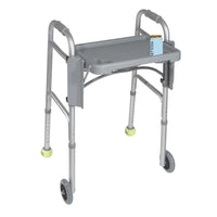 Drive Medical - Plateau pliant pour déambulateur-Gris, plastique