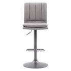 CorLiving - Tabouret de bar touffeté réglable tapissé gris Palmer - lot de 2-Siège rembourré en peluche pour le style et le confort
