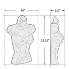 Azar Displays – Buste femelle pour panneau perforé/à lattes, 2/paquet (900519-WHT)-Blanc