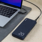 LOGiiX - Piston Power Pro Banque d'alimentation 20 000 mAh de 65 W - Bleu marine-Capacité de la batterie: 20 000 mAh