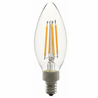 Northern Stars – Ampoule DEL B10 de 4W Candelabra 80333, filament, à intensité réglable, transparent,  paquet de 2-350 Lumen