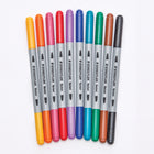 Staedtler - Marqueurs pour tableaux à feuilles doubles à double pointe, couleurs assorties, paquet de 10-Ne traverse pas le papier