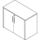 Office Star - Armoire de rangement à 2 portes de la collection Napa, fini espre-Bords PVC résistant aux chocs de 3 mm