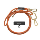 SwitchEasy - MagEasy Carte à sangle avec tour de cou amovible et lanière de téléphone - Sangle de 6 mm - Orange-Pas besoin de compromis entre forme et fonction