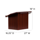 Flash Furniture – Lutrin à surface pliable de 19 x 27 x 16 1/4 po, acajou-8
