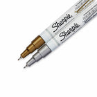 Sharpie - Marqueurs de Peinture à Base d’Huile - Pointe Extra Fine - Doré et Argenté - Paquet de 2-Encre à séchage rapide