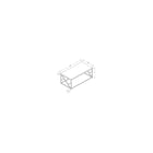 Monarch Specialties - 3375 Table De Salon - Gris Cimente Et Metal Chrome-Plateau de table rectangulaire spacieux