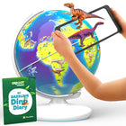 PlayShifu - Orboot: World of Dinosaurs - (Anglais uniquement) Globe interactif et éducatif - 4 à 10 ans-Creusez 400 faits incroyables sur 50 dinosaures réalistes, le tout en 3D et leurs propres voix