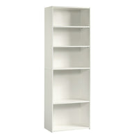 Sauder Beginnings Bibliothèque avec 5 tablettes Finition blanc doux-Finition blanc doux, bois d'ingénierie