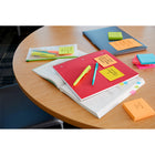 Post-it - Assortiment de feuillets et languettes adhésives, couleurs vives, tailles assorties, paquet de 14-Marquez les pages de cahiers et de manuels scolaires avec les Languettes adhésives Post-it