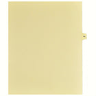 Markmaker - 25 tabs/PQT, 5 PQT/Boite, Intercalaires imprimes Legal, Chamois, 1/15th coupe| format lettre, sans trous, Numero 66-Intercalaires imprimes Legal