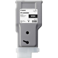 Canon – Réservoir d'encre noir mat PFI-206 (300 ml) pour IPF 6400 / 6450-Noir