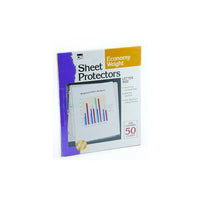 Charles Leonard - Protège-feuilles transparents, 200/paquet (CHL48145)-Pochettes en polypropylène sans acide et de qualité archive