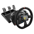 Guillemot - Simulateur de course Thrustmaster T300 Ferrari édition Alcantara intégrale avec roue détachable-Cette base intègre un servomoteur industriel Thrustmaster sans frottements (vrai concentré de technologie Next Gen) et bénificie d'un nouveau mécanisme sans frottement à double courroie.