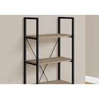 Monarch Specialties - 7800 48 po H Etagere - Taupe Fonce/Metal Noir-Capacite de poids par etagere : 300 lb