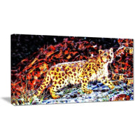 Designart – Guépard aux aguets, illustration d’animaux, tailles variées (PT2417-32-16)-Impression