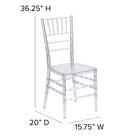 Chaise empilable Flash Elegance couleur cristaux de glace-Résistant aux basses températures