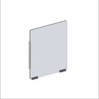 Côté pare-haleine modulaire Mark Maker - Acrylique transparent 1/4" - panneau L 23,5"xH 31,5" - 2 traverses inférieures de 4"-Nos côtés modulaires transparents doivent être combinés avec les façades modulaires comme une extension pour une protection supplémentaire.