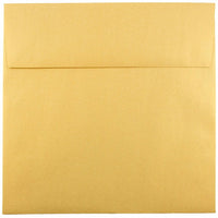 JAM Paper Enveloppes Stardream à fini métallisé, doré, 8,5 x 8,5 po, 250/paquet-Enveloppes dorées Stardream à effet métallisé
