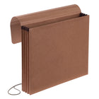 Enveloppe expansible à fermeture élastique Pendaflex, fibre rouge, format lettre, expansion de 3 1/2 po-Rabat complet à fermoir élastique pour éviter toute chute de documents lors du transport.