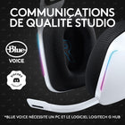 Casque de jeu sans fil G733 K/DA LIGHTSPEED - Equipement Officiel de League of Legends-39 ohms (passif), 5 kilohms (actif)