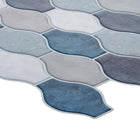 CTG Brands – Carreaux muraux autocollants, festonnés, 11,8 po x 7,8 po, sarcelle/gris, paq./6-Emballage : 6 carreaux muraux « pelez et collez »