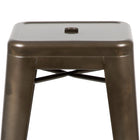 Flash Furniture Tabouret De Bar 30" - Empilable-Gun Metal Gris - Paquet de 4 (4ET3132030GNR)-440 lb Capacité de poids