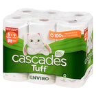Cascades Tuff Enviro - Rouleaux essuie-tout - 2 épaisseurs - 160 feuilles - Blanc - Paquet de 6-160 feuilles par rouleau