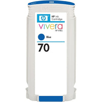 HP – Cartouche d’encre bleue 70 (C9458A)-Bleu