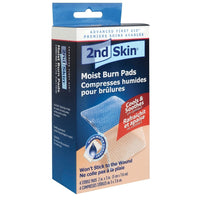 Compresses humides pour brûlures Second Skin, moyennes, 5,1 x 7,6 cm, paq./4-Compresse non adhérente qui ne colle pas à la plaie