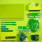 JAM Paper – Trousse de bureau complète, vert (338756Cgr)-8/paquet