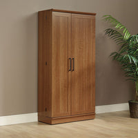 Sauder – Armoire de rangement Home Plus, large, fini chêne Sienne-Fini chêne Sienne