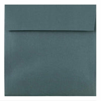 JAM Paper - Enveloppes d?invitation carrées Stardream à effet métallique, 6,5 x 6,5 po, vert malachite, 25/paquet (66927727)-Couleur : Enveloppes d?invitation carrées en papier Stardream vert malachite