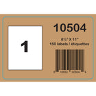 Labelcraft Products  - Étiquettes Zéro Déchet - 8,5" x 11" - 150 Étiquettes-1 étiquettes par feuille, 150 feuilles