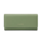 Champs - Portefeuille extensible trifold RFID - Vert-Faux cuir, vert