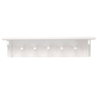 Foster – Étagère murale, 24 larg. x 4,5 prof. x 5,5 haut., 5 patères, blanc (FN00381-2INT)-Mesure et capacité de poids: l'étagère flottante mesure 24 "L x 4,5" L x 5,5 "H en dimensions. C'est la taille parfaite pour une entrée, un couloir, un foyer, un placard, un vestiaire, des cuisines, une buanderie / buanderie, des garages et des bureaux . l'étagère murale peut supporter jusqu'à 10 livres, ce qui vous permet de placer des articles avec un peu plus de poids