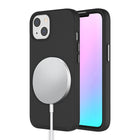 AXS - PROTech coque anti-choc avec bordures surelevees et une durabilite militaire MagSafe pour Apple iPhone 13 mini,Noir-Resistant aux chocs