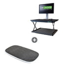 Uncaged Ergonomics – Mini plateforme CHANGEDesk de bureau assis debout avec planche d'équilibre et de stabilité BASE (CDMMBASE)-Voici la parfaite plateforme à hauteur réglable pour votre ordinateur de table. Elle offre suffisamment d'espace sur le panneau supérieur de 27,5 x 19,5 pour accueillr moniteur + clavier + souris + articles de travail essentiels. Le réglage à un seul point vous permet de soulever ou abaisser votre ordinateur à la hauteur idéale pour vous !