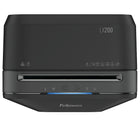 Fellowes - Déchiqueteur Powershred LX200 à coupe micro, 12 feuilles, noir-Éliminez sans effort les bourrages papier grâce à la technologie 100 % Jam Proof et restez sans accident grâce à la technologie SafeSense intégrée
