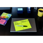 Feuillets super collants Post-it − 8 x 6 po − collection Coup de pouce, lignés, 180 feuillets, paquet de 4-À utiliser pour les notes de réunion ou les titres d’un tableau Kanban