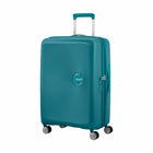 American Tourister - Curio Spinner Moyen - Vert Jade-Fabriqué à 100 % en polypropylène, offrant une durabilité extrême avec une texture qui réduit la visibilité des égratignures