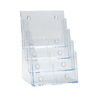 Azar Displays – Porte-brochures à 4 niveaux et 4 compartiments, format lettre (252376)-Pour brochures de format lettre