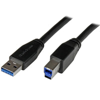 StarTech ® Câble USB 3,0 actif USB-A vers USB-B, mâle/mâle, 5 m (15 pi)-Conçu pour dépasser la longueur standard des câbles USB 3.0, le signal est automatiquement égalisé afin d’atteindre jusqu’à 5 mètres de distance