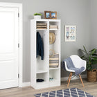 Prepac - Meuble de rangement étroit pour vestibule - blanc - ensemble de 2-À utiliser en paire ou comme meubles individuels dans plusieurs zones de votre foyer