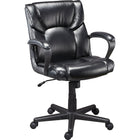 Staples® – Fauteuil de direction Montessa II Luxura, noir (25221R-CA)-Base en nylon en étoile 5 points avec roulettes pour un déplacement facile