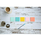 Post-it - Feuillets, collection Bistro sur la plage, 3 po x 3 po, 100 feuillets/bloc, paquet de 12-Parfaits pour les courtes listes, les messages et les notes