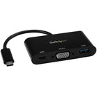 StarTech ® Adaptateur multiport USB-C vers VGA avec port USB-A et Power Delivery (CDP2VGAUACP)-Adaptateur universel qui ajoute un port VGA (2048 x 1280p - 60 Hz) et un port USB-A à votre ordinateur portatif via USB-C