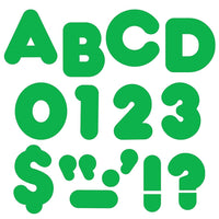 Trend Enterprises Casual Uppercase Ready Letter 4", Vert, 426 Pack-Lettres perforées pratiques, idéales pour les affichages, la signalisation, les activités d'apprentissage, l'étiquetage et plus encore !
