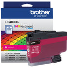 Brother - LC406XLMS Cartouche d’encre magenta authentique à haut rendement-Intelligemment conçue pour fonctionner à l’unisson avec votre imprimante INKvestment Tank de Brother