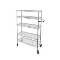 Kleton – Chariots à poignée, 5 tablettes, 30 po larg.-Solution de transport durable et fiable
